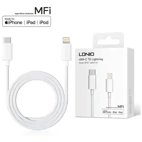 Replacement for LDNIO MFI-01 TYPE-C APPLE OFFICIAL MFI CABLE - Quality Phone Parts in Sri Lanka